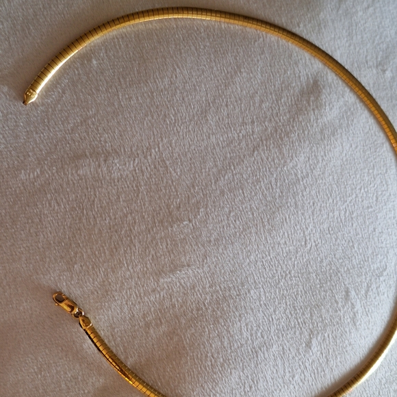 18K Yellow Gold Plated Popcorn Necklace by Moda Al Massimo - Picture 5 of 7